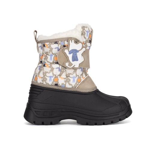 Śniegowce Moomin AW24-325MMN Beżowy ze sklepu eobuwie.pl w kategorii Buty zimowe dziecięce - zdjęcie 182076548