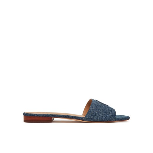 Klapki LAUREN RALPH LAUREN Everley 802966836001 Niebieski ze sklepu eobuwie.pl w kategorii Klapki damskie - zdjęcie 182076567