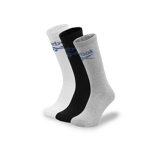 Zestaw 3 par wysokich skarpet unisex Reebok R0258-SS24 (3-pack) Kolorowy ze sklepu eobuwie.pl w kategorii Skarpetki męskie - zdjęcie 182076796