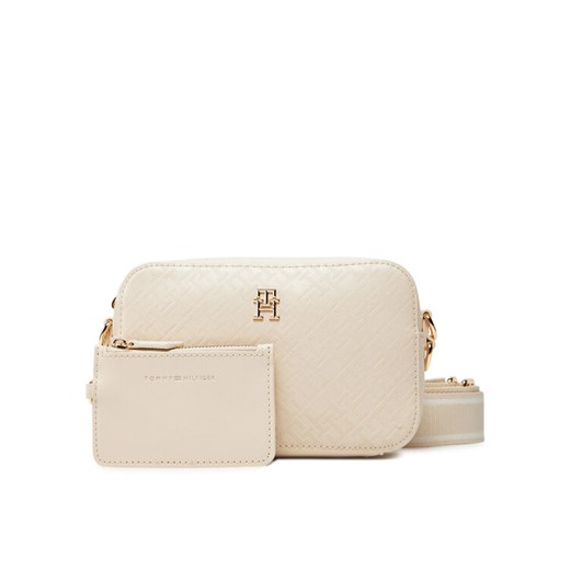 Torebka Tommy Hilfiger Th Distinct Camera Bag Mono AW0AW17221 Beżowy Tommy Hilfiger 00 eobuwie.pl