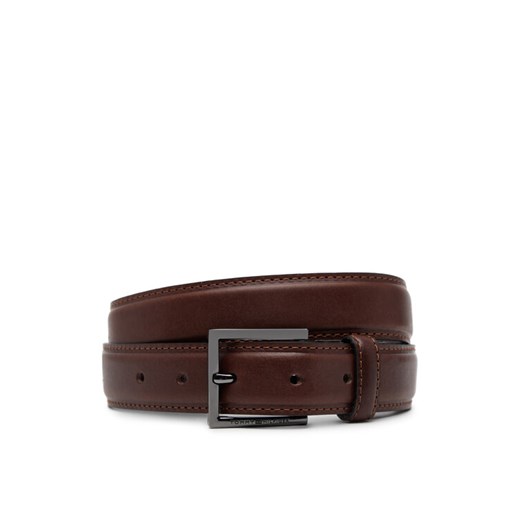 Pasek Męski Tommy Hilfiger Hudson Leather 3.0 AM0AM13379 Brązowy ze sklepu eobuwie.pl w kategorii Paski męskie - zdjęcie 182076836