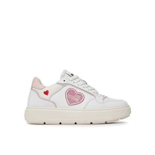 Sneakersy LOVE MOSCHINO JA15204G1IJC110C Biały ze sklepu eobuwie.pl w kategorii Buty sportowe damskie - zdjęcie 182076989