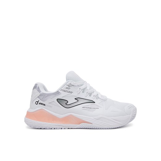 Buty do tenisa Joma Spin 2502 TSPILS2502O Biały ze sklepu eobuwie.pl w kategorii Buty sportowe damskie - zdjęcie 182077037