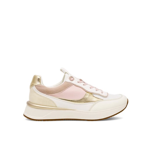 Sneakersy DeeZee WS6301-01 Écru ze sklepu eobuwie.pl w kategorii Buty sportowe damskie - zdjęcie 182077529