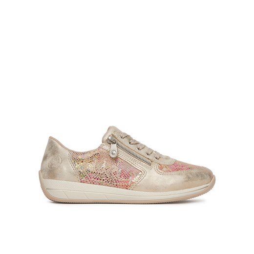 Sneakersy Rieker N1112-91 Beżowy ze sklepu eobuwie.pl w kategorii Buty sportowe damskie - zdjęcie 182077797