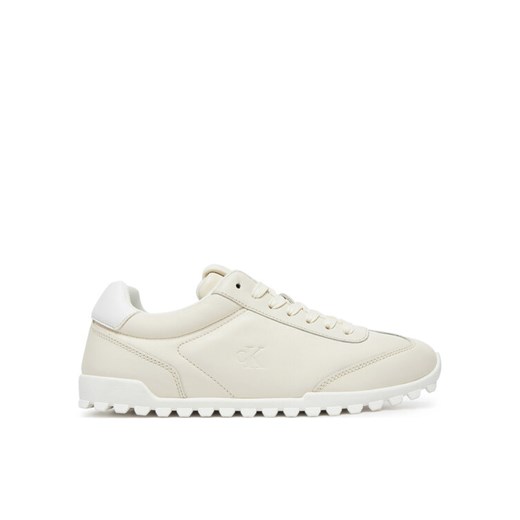 Sneakersy Calvin Klein Jeans Low Profile Runner YW0YW01751 Écru ze sklepu eobuwie.pl w kategorii Buty sportowe damskie - zdjęcie 182077925