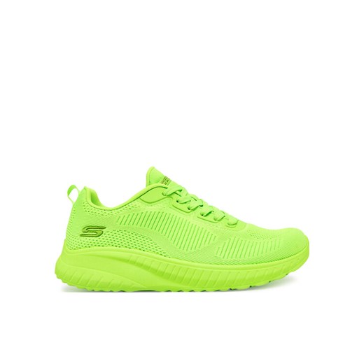 Sneakersy Skechers Bobs Squad Chaos-coo 117216/LIME Zielony ze sklepu eobuwie.pl w kategorii Buty sportowe damskie - zdjęcie 182077946