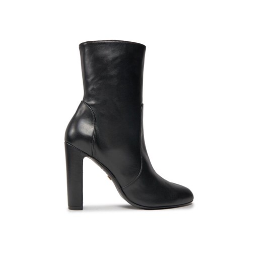 Botki Stuart Weitzman Vida 100 Zip Bootie SG232 Czarny ze sklepu eobuwie.pl w kategorii Botki - zdjęcie 182077978