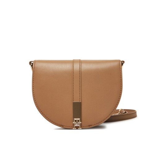 Torebka Tommy Hilfiger Heritage Saddle Bag AW0AW17164 Brązowy ze sklepu eobuwie.pl w kategorii Listonoszki - zdjęcie 182078046