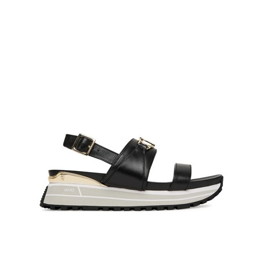 Sandały Liu Jo Maxi Wonder Sandal 30 BA5081 P0102 Czarny ze sklepu eobuwie.pl w kategorii Sandały damskie - zdjęcie 182078057