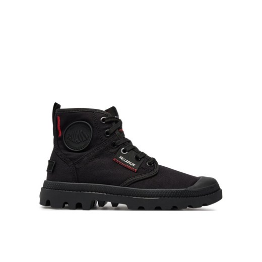 Trapery Palladium Pampa Hi Patch 79117-008-M Czarny ze sklepu eobuwie.pl w kategorii Workery damskie - zdjęcie 182078076