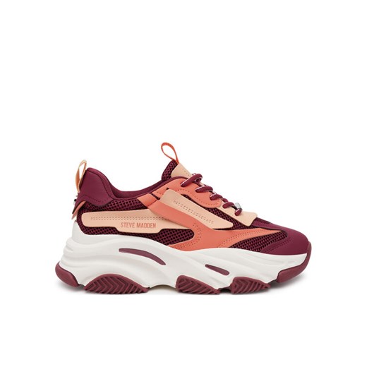 Sneakersy Steve Madden Possession-E SM19000033 Bordowy ze sklepu eobuwie.pl w kategorii Buty sportowe damskie - zdjęcie 182078239