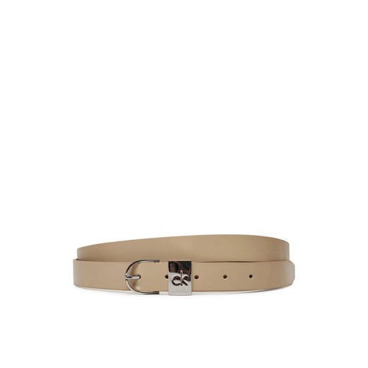 Pasek Damski Calvin Klein Ck Loop Rnd Buckle 2.5_Smooth K60K612936 Szary ze sklepu eobuwie.pl w kategorii Paski damskie - zdjęcie 182078366