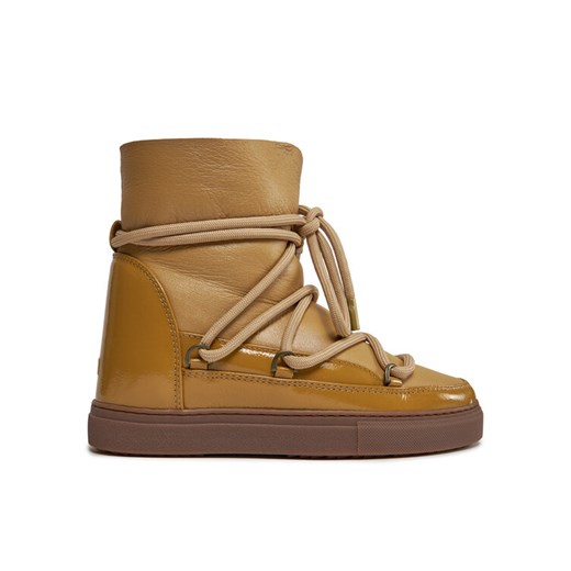 Śniegowce Inuikii Gloss Wedge 75203-007 Beżowy ze sklepu eobuwie.pl w kategorii Śniegowce damskie - zdjęcie 182078389