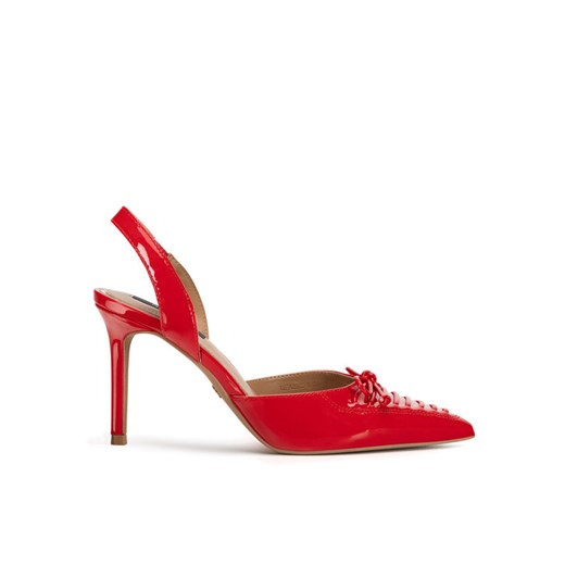Sandały Nine West WFA2995-1 Czerwony ze sklepu eobuwie.pl w kategorii Czółenka - zdjęcie 182078526