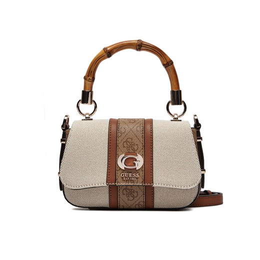 Torebka Guess Kerima (Ag) Mini-Bags HWAG93 37780 Écru ze sklepu eobuwie.pl w kategorii Listonoszki - zdjęcie 182078676
