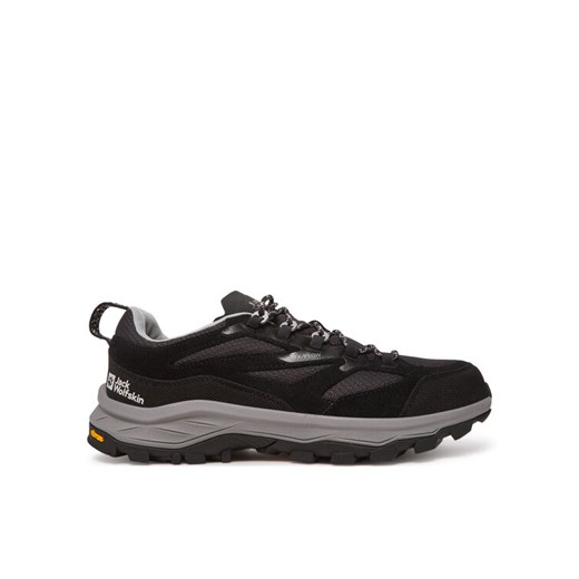 Trekkingi Jack Wolfskin Cyrox Vent Low A64089 Czarny ze sklepu eobuwie.pl w kategorii Buty trekkingowe męskie - zdjęcie 182078996