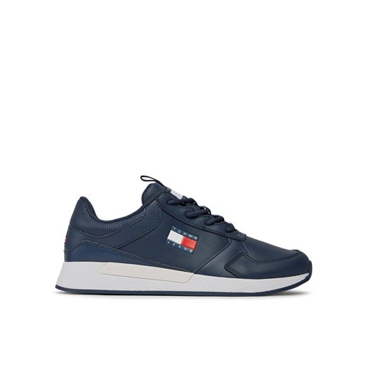 Sneakersy Tommy Jeans Flexi Runner EM0EM01409 Granatowy ze sklepu eobuwie.pl w kategorii Buty sportowe męskie - zdjęcie 182079086