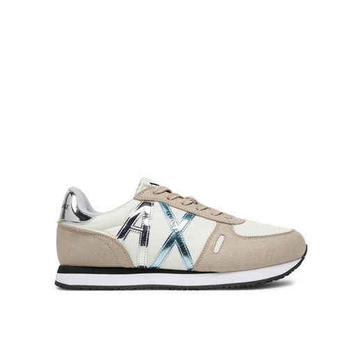 Sneakersy Armani Exchange XDX031 XV137 U421 Écru ze sklepu eobuwie.pl w kategorii Buty sportowe damskie - zdjęcie 182079137