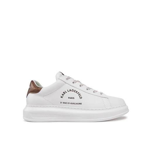 Sneakersy KARL LAGERFELD Kapri KL52538K Biały ze sklepu eobuwie.pl w kategorii Buty sportowe męskie - zdjęcie 182079148