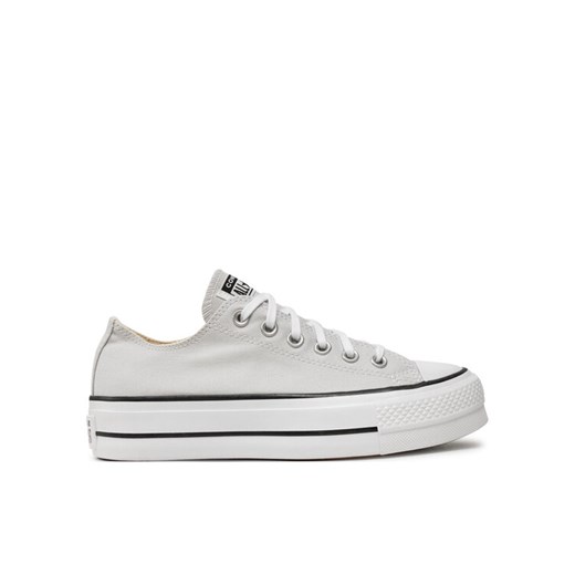 Trampki Converse Chuck Taylor All Star Lift Platform Ox A11538C Szary ze sklepu eobuwie.pl w kategorii Trampki damskie - zdjęcie 182079156