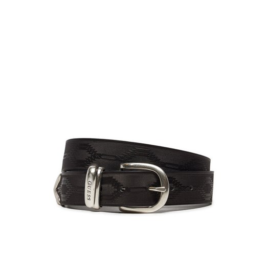 Pasek Męski Guess Designed Folk Belt M4BZ32 L0VH0 Czarny ze sklepu eobuwie.pl w kategorii Paski męskie - zdjęcie 182079165