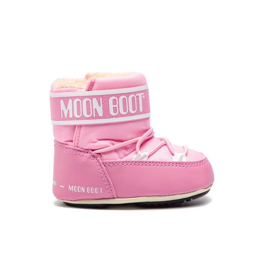 Śniegowce Moon Boot Crib 2 34010200004 Różowy ze sklepu eobuwie.pl w kategorii Buciki niemowlęce - zdjęcie 182079169