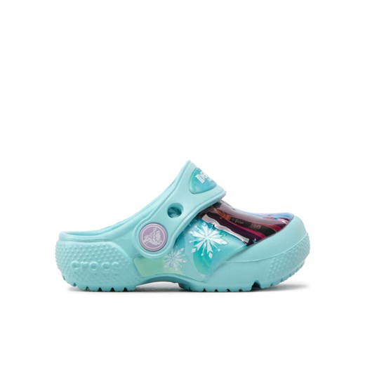 Klapki Crocs FROZEN Fl Disney Frozen II Clog T 206804 Niebieski ze sklepu eobuwie.pl w kategorii Buciki niemowlęce - zdjęcie 182079236