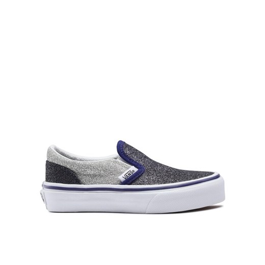Tenisówki Vans Uy Classic Slip-On VN0005WWSXN1 Srebrny ze sklepu eobuwie.pl w kategorii Trampki dziecięce - zdjęcie 182079377