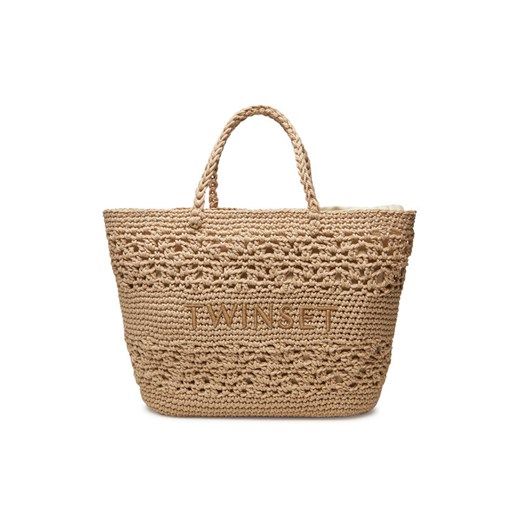 Torebka TWINSET 251TD8110 Beżowy ze sklepu eobuwie.pl w kategorii Torby Shopper bag - zdjęcie 182079419