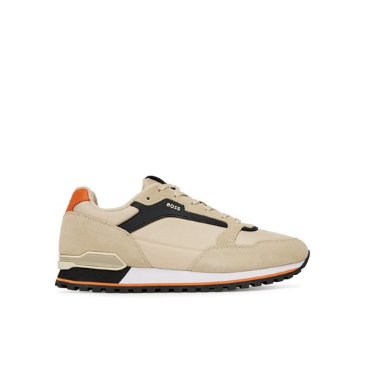 Sneakersy BOSS Parkour  50523221 Brązowy ze sklepu eobuwie.pl w kategorii Buty sportowe męskie - zdjęcie 182079468