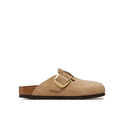 Klapki Birkenstock Boston Big Buckle 1028052 Beżowy ze sklepu eobuwie.pl w kategorii Klapki damskie - zdjęcie 182079507