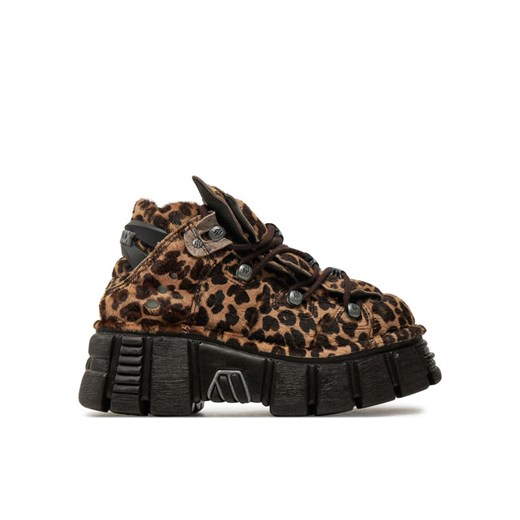 Sneakersy NEW ROCK M-106-C114 Brązowy ze sklepu eobuwie.pl w kategorii Półbuty damskie - zdjęcie 182079599