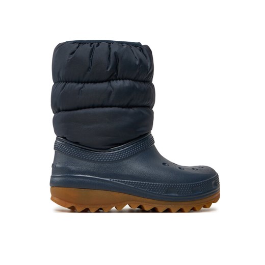 Śniegowce Crocs Crocs Classic Neo Puff Boot K 207684 Niebieski ze sklepu eobuwie.pl w kategorii Buty zimowe dziecięce - zdjęcie 182079636