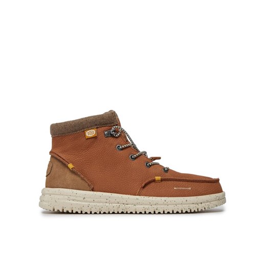 Trzewiki Hey Dude Bradley Boot Leather 40189-21N Brązowy ze sklepu eobuwie.pl w kategorii Buty zimowe męskie - zdjęcie 182079838