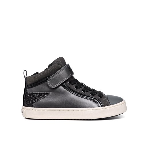 Sneakersy Geox J Kalispera Girl J944GM 0AJGN C0062 D Szary ze sklepu eobuwie.pl w kategorii Buty sportowe dziecięce - zdjęcie 182080075