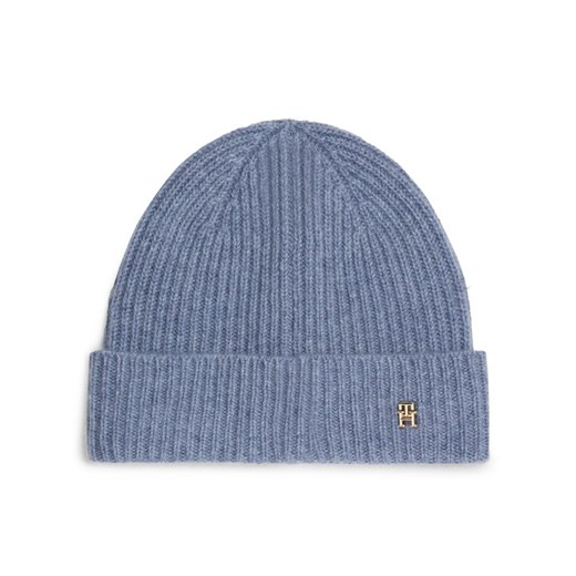 Czapka Tommy Hilfiger AW0AW16623 Niebieski ze sklepu eobuwie.pl w kategorii Czapki zimowe damskie - zdjęcie 182080097