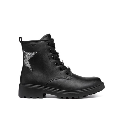 Kozaki Geox Jr Casey J9420G 054EW C9244 S Czarny ze sklepu eobuwie.pl w kategorii Buty zimowe dziecięce - zdjęcie 182080106