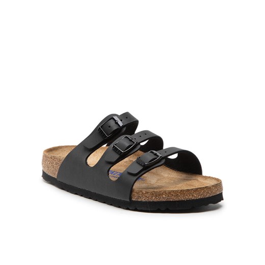 Klapki Birkenstock Florida 53013 Czarny ze sklepu eobuwie.pl w kategorii Klapki damskie - zdjęcie 182080118