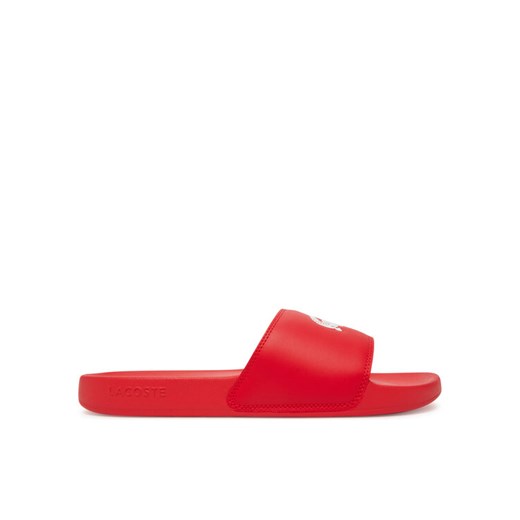 Klapki Lacoste Serve Sliders 7-49CMA0041 Czerwony ze sklepu eobuwie.pl w kategorii Klapki męskie - zdjęcie 182080157