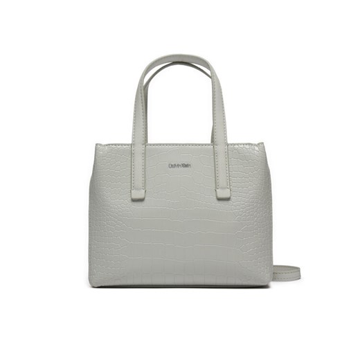 Torebka Calvin Klein Ck Must Mini Tote K60K612163 Szary ze sklepu eobuwie.pl w kategorii Torebki damskie - zdjęcie 182080189