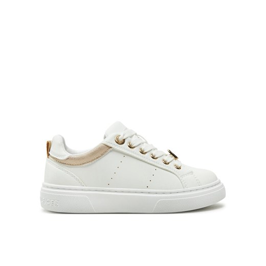 Sneakersy Tommy Hilfiger Low Cut Lace-Up Sneaker T3A9-33743-1355 M Biały ze sklepu eobuwie.pl w kategorii Trampki dziecięce - zdjęcie 182080198