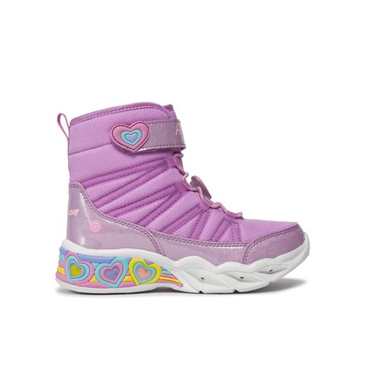 Śniegowce Skechers Sweetheart Lights 302661L/LVTQ Różowy ze sklepu eobuwie.pl w kategorii Buty zimowe dziecięce - zdjęcie 182080527