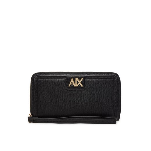 Duży Portfel Damski Armani Exchange 948451 4R731 Czarny ze sklepu eobuwie.pl w kategorii Portfele damskie - zdjęcie 182080528