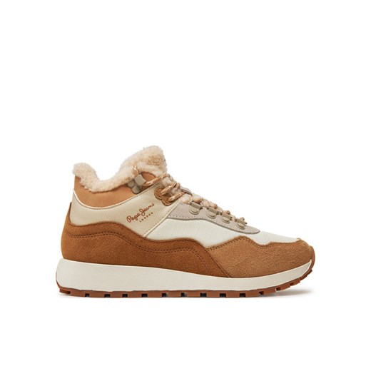 Sneakersy Pepe Jeans PLS60018 Beżowy ze sklepu eobuwie.pl w kategorii Buty sportowe damskie - zdjęcie 182080585