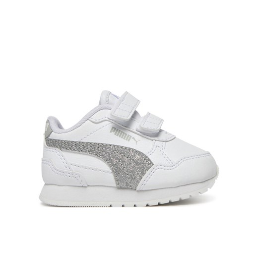 Sneakersy Puma St Runner V4 Sl Glitter V Inf 401592 01 Biały ze sklepu eobuwie.pl w kategorii Buty sportowe dziecięce - zdjęcie 182080599