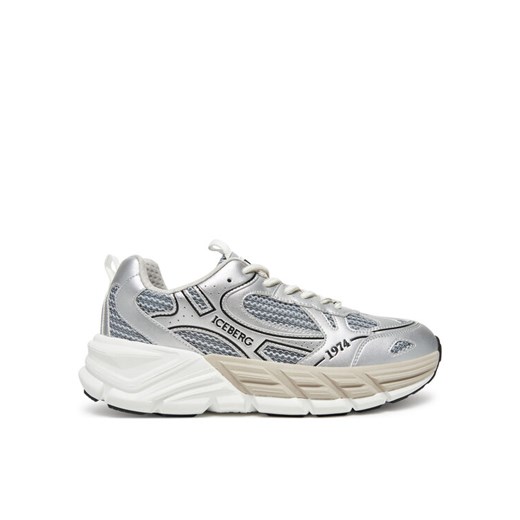 Sneakersy Iceberg IU1706 Srebrny ze sklepu eobuwie.pl w kategorii Buty sportowe męskie - zdjęcie 182080739