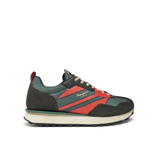 Sneakersy Pepe Jeans PMS60025 Zielony ze sklepu eobuwie.pl w kategorii Buty sportowe męskie - zdjęcie 182080767