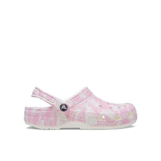 Klapki Crocs Classic Duke Print Clog 210003 Różowy ze sklepu eobuwie.pl w kategorii Klapki damskie - zdjęcie 182080897