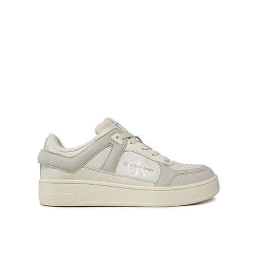 Sneakersy Calvin Klein Jeans Basket Cupsole Low Mix Ml Fad YW0YW01301 Beżowy 40 eobuwie.pl